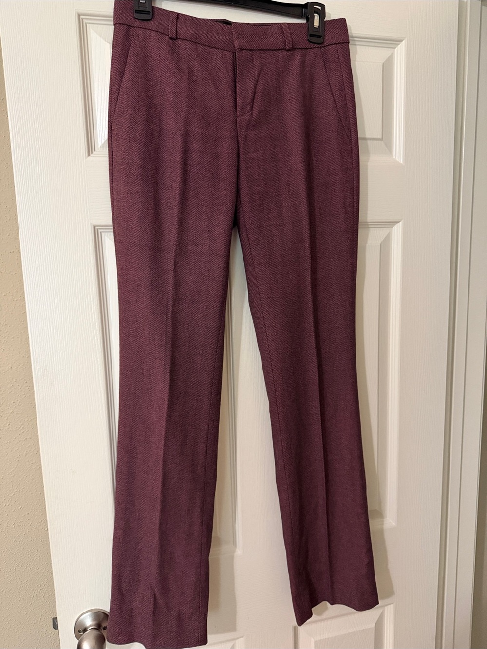 Banana Republic Straight Leg Dress Pants in Wine